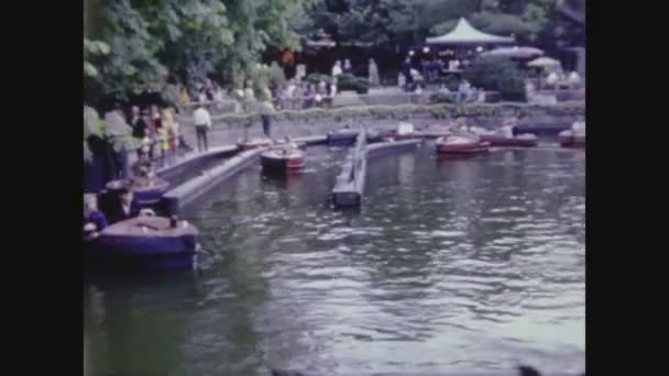 Copenhagen Δανια Ιουνιοσ 1961 Σκηνή Του Πάρκου Διασκέδασης Στη Δεκαετία — Αρχείο Βίντεο