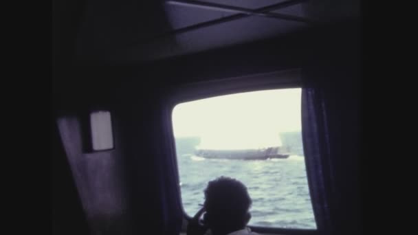 Copenhagen Dania Czerwiec 1961 Wycieczka Statek Morzu Latach Tych — Wideo stockowe