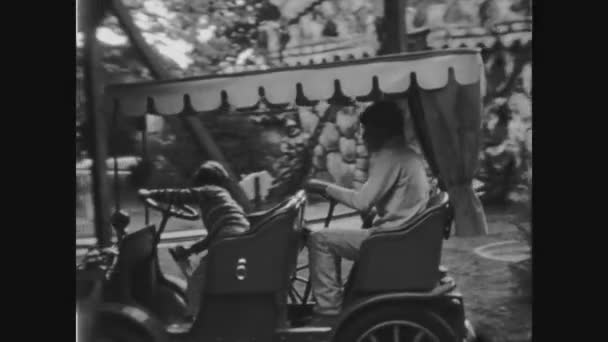 Hamburg Almany Mayis 1963 Lardaki Lunapark Sahnesi — Stok video