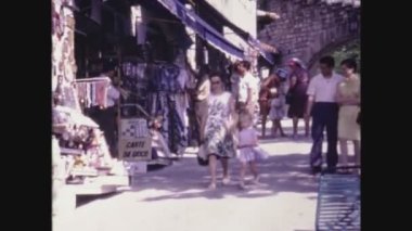 SAN MARINO, İtalya HAZİRAN 1967: 60 'larda San Marino şehri manzarası