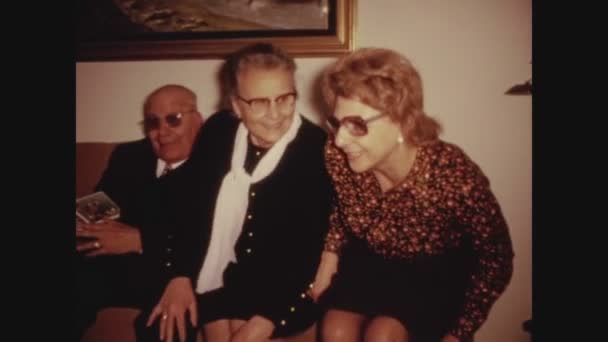 Palermo Italië Juni 1962 Familie Herinneringen Bank Jaren — Stockvideo