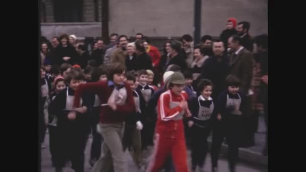 Milano Italia Marzo 1964 Maratona Dei Bambini Viaggio Negli Anni — Video Stock