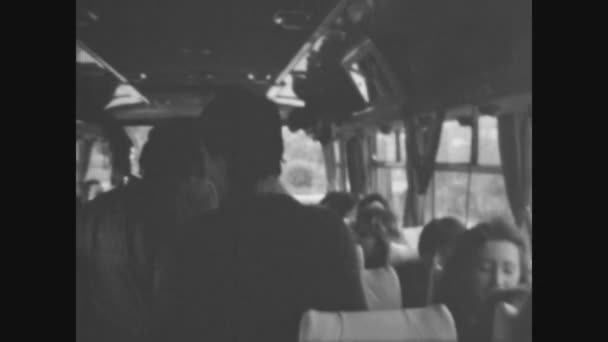 Agrigento Olaszország 1974 Májusa Emberek Busszal Utaznak Években — Stock videók