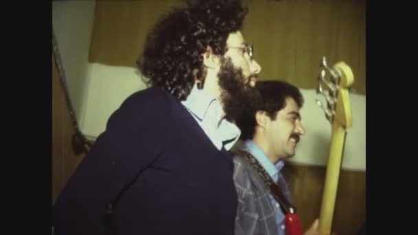 Palermo イタリア1975年5月 70年代の音楽家集団 — ストック動画