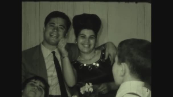 Palermo Italy May 1964 Diner Restaurant All Relatives — Stock Video