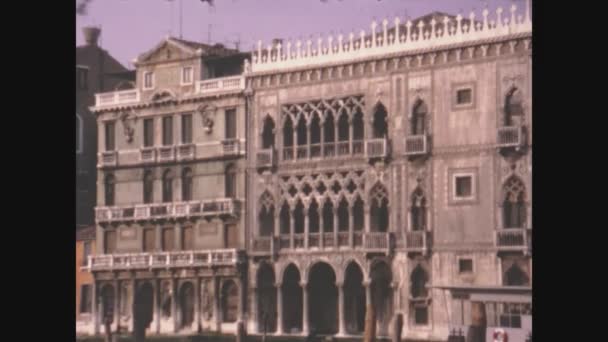 Venice Italy April 1971 Венеція Детальний Огляд — стокове відео