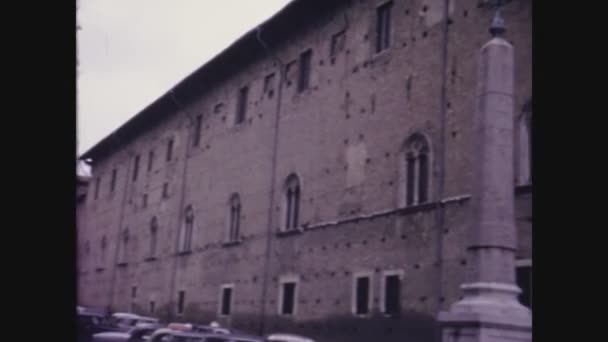 1967年6月イタリア ウルビーノ市 60年代のウルビーノ市の風景 — ストック動画