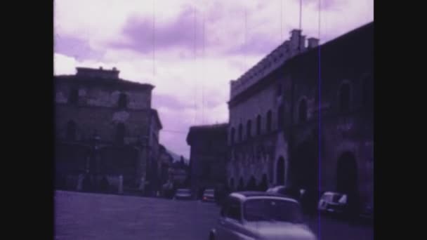 Assisi Italia Giugno 1967 Assisi Vista Città Negli Anni — Video Stock