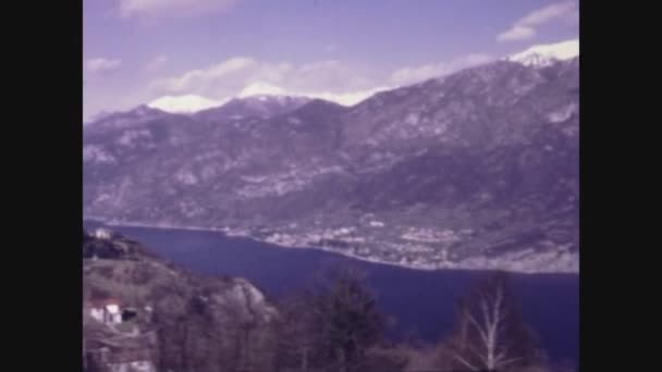 Magreglio Italy May 1969 Como Lake View 000 — 图库视频影像