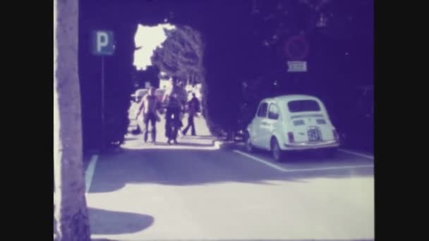 Palermo Italia Giugno 1966 Gruppo Persone Felici All Aperto Negli — Video Stock