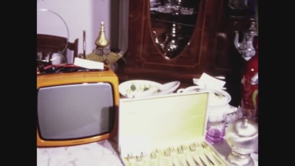 Palermo Italy June 1966 Wedding Gifts Exposed 60S — Stock Video