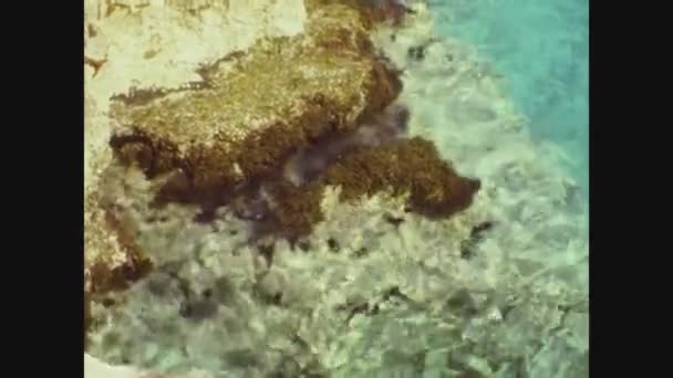 Palermo Włochy Maj 1968 Morze Przezroczystą Wodą Sycylii Latach Tych — Wideo stockowe