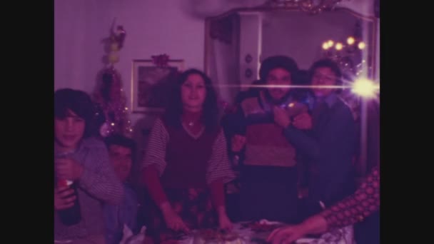 Palermo Itália Dezembro 1970 Almoço Natal História Social Dos Anos — Vídeo de Stock