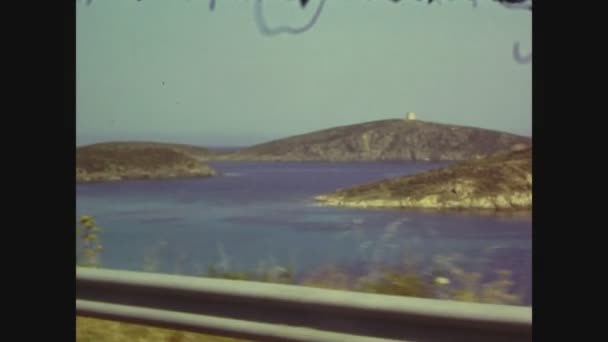 Capo Teulada Itália Maio 1970 Capo Teulada Vista Costeira Década — Vídeo de Stock