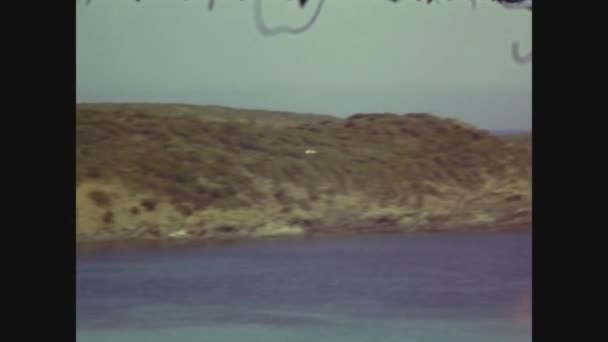 Capo Teulada Itálie Květen 1970 Pohled Pobřeží Capo Teulada Letech — Stock video