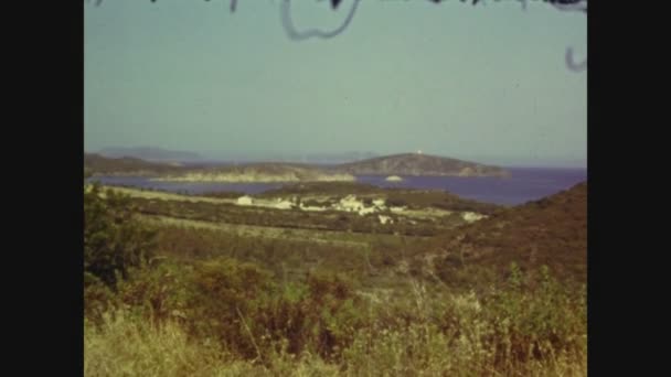 Capo Teulada Włochy Maj 1970 Widok Wybrzeża Capo Teulada Latach — Wideo stockowe