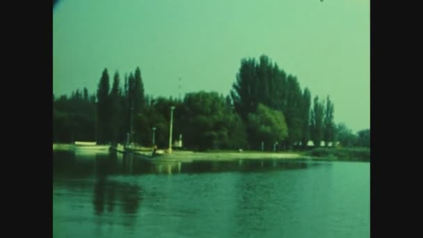 Fertod Hongarije Juni 1982 Neusiedl Uitzicht Het Meer Jaren — Stockvideo