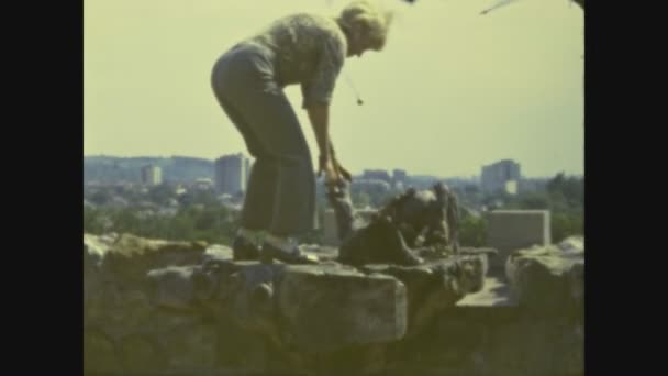 Miskolc Ungheria Giugno 1972 Vista Sulla Città Miskolc Negli Anni — Video Stock