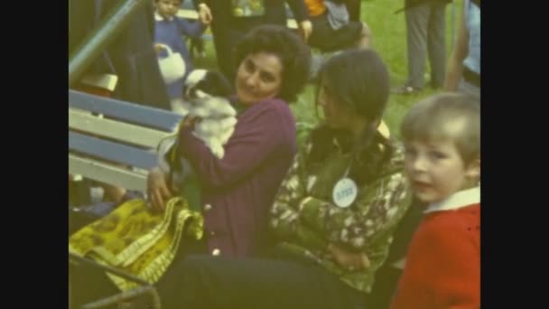 Debrecen Hunagry June 1972 Dog Show Competition 70S — Stock Video