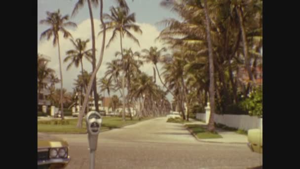 Miami United States June 1973 Житловий Район Міамі — стокове відео