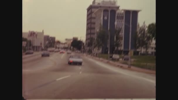 Miami États Unis Juin 1973 Miami Vue Sur Ville Dans — Video