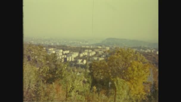 Budapest Węgry 1983 Widok Lotu Ptaka Budapeszt Latach — Wideo stockowe