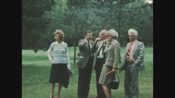 Beaune France 1970 Lerde Zenginler Zenginler Arasındaki Golf Maçı — Stok video