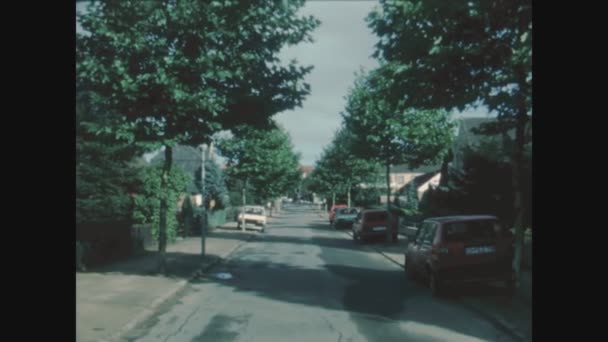 Malente Alemania Mayo 1986 Zona Residencial Tranquila Los Años — Vídeos de Stock