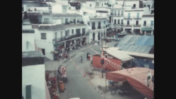 スペイン ミハス1979年6月 70年代のミハス市の風景 — ストック動画
