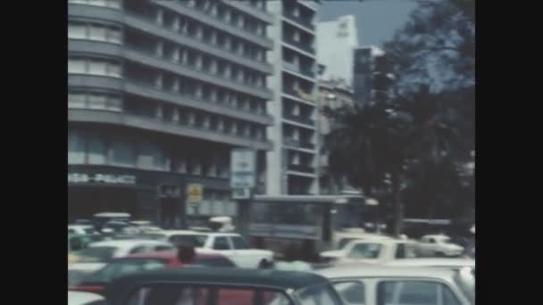 Malaga Spain June 1979 Malaga Street City View — 图库视频影像