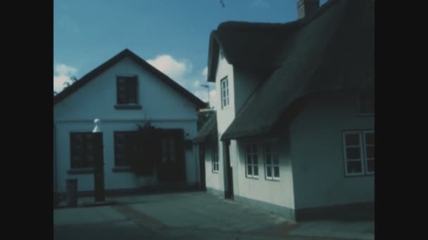 Foehr Γερμανια Ιουνιοσ 1985 Θέα Στην Οδό Foehr Στη Δεκαετία — Αρχείο Βίντεο
