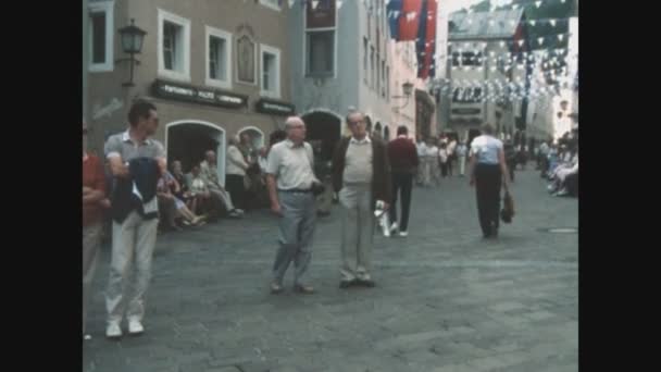 Foehr Germania Giugno 1985 Sfilata Strada Tedesca Negli Anni — Video Stock