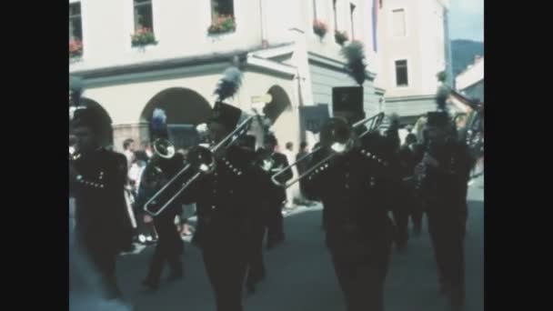 Foehr Γερμανια Ιουνιοσ 1985 Γερμανική Παρέλαση Στη Δεκαετία Του — Αρχείο Βίντεο