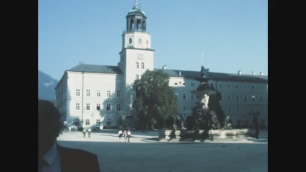 Gmund Karnten Österrike Juni 1985 Gmnd Krnten Stadsutsikt Talet — Stockvideo