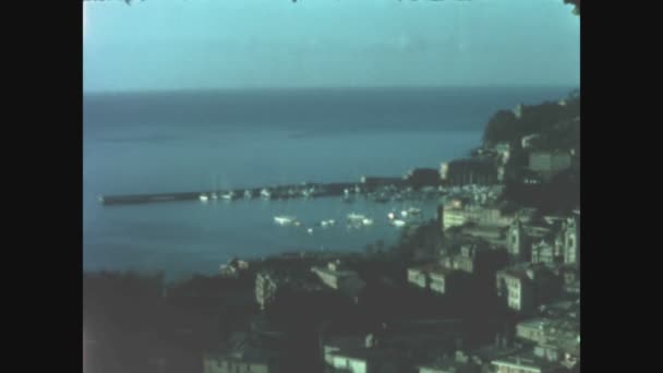 Portofino Itália Junho 1975 Vista Portofino Nos Anos — Vídeo de Stock