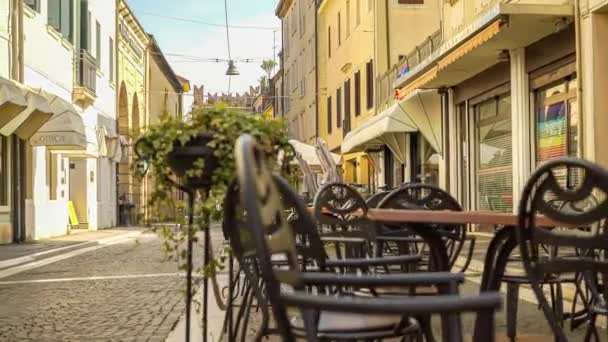 Rovigo Talya Nisan 2022 Güneşli Bir Yaz Gününde Vittorio Emanuele — Stok video