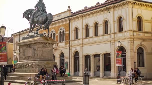 Rovigo Italia Abril 2022 Ciudad Italiana Rovigo Con Plaza Vittorio — Vídeos de Stock