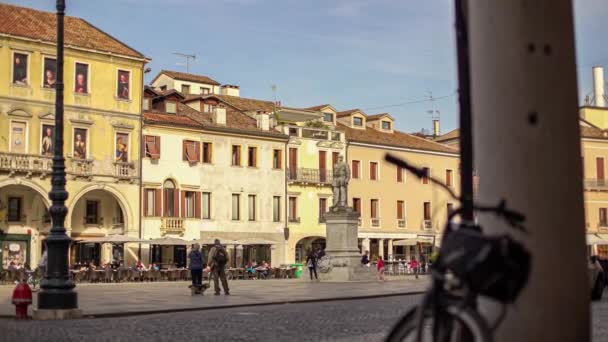 Rovigo Itálie Dubna 2022 Italské Město Rovigo Náměstím Vittoria Emanuela — Stock video