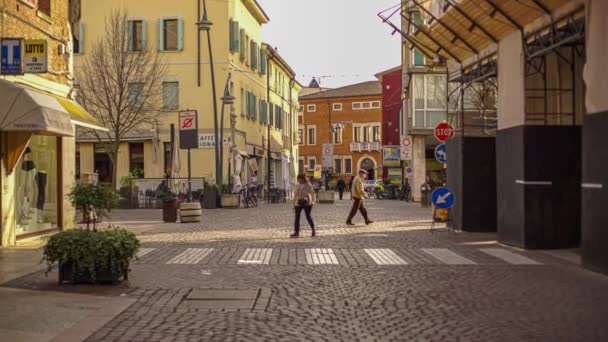 Rovigo Itália Abril 2022 Alley Italian Historic City Rovigo Itália — Vídeo de Stock