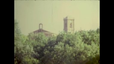 ALBACETE, İspanya Mayıs 1976: 70 'lerde Albacete manastırı manzarası