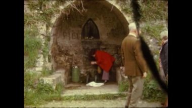Navarra, İspanya 1975: Parque de Los Sentidos 70 'lerde İspanya' da bir park