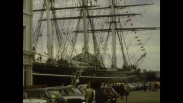 Londen Verenigd Koninkrijk Mei 1975 National Maritime Museum London View — Stockvideo