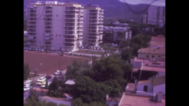 Lloret Mar Spanya Haziran 1975 Lerde Lloret Mar Hava Manzarası — Stok video