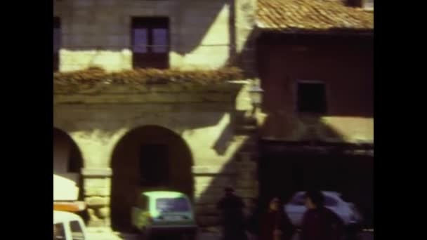 Nuevalos Spain Июнь 1975 Monasterio Piedra Каменный Монастырь Испании — стоковое видео
