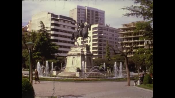 Logrono Hiszpania Może 1975 Logrono Widok Ulicy Latach Tych — Wideo stockowe