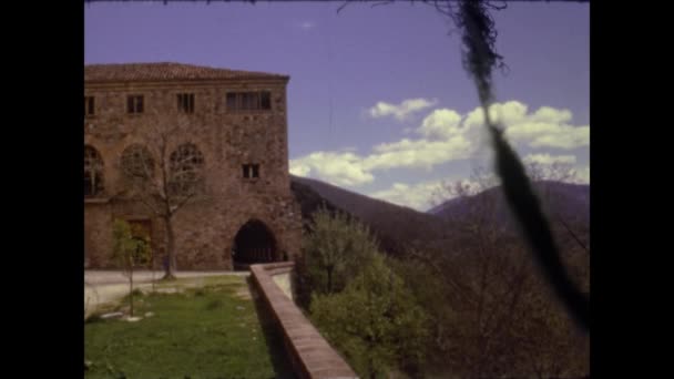 Najera Spain May 1975 Nuestra Senora Valvanera Monastery 70S — стоковое видео