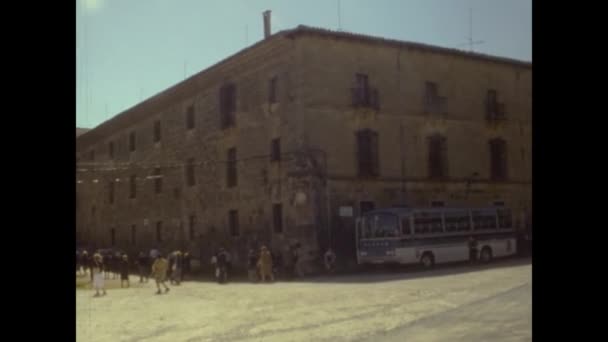 Ayegui Spain May 1975 Monastery Santa Maria Irache — Stock Video