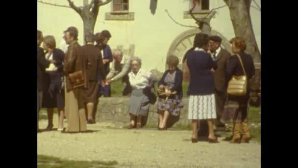 Ayegui Spain May 1975 Monastery Santa Maria Irache — Vídeo de Stock