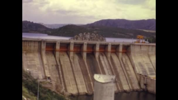 Castilblanco Spain June 1970 Gracia Sola Reservoir 70S — Vídeos de Stock