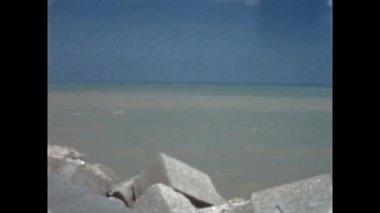 Ancona, İtalya Mayıs 1959: 50 'lerde Ancona liman manzarası